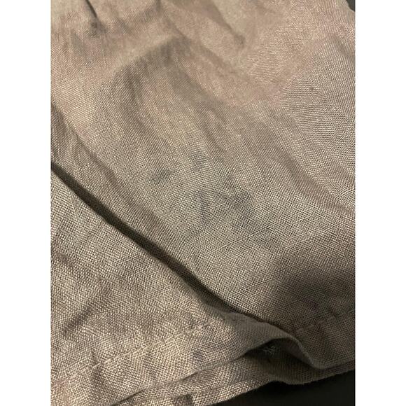 Tera Bora Linen Pants Womens Small Elastic Waist Drawstring Wide Leg Lagenlook - Picture 8 of 9